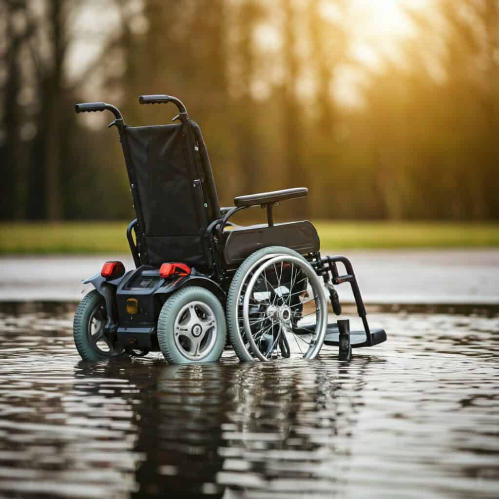 are electric wheelchairs waterproof