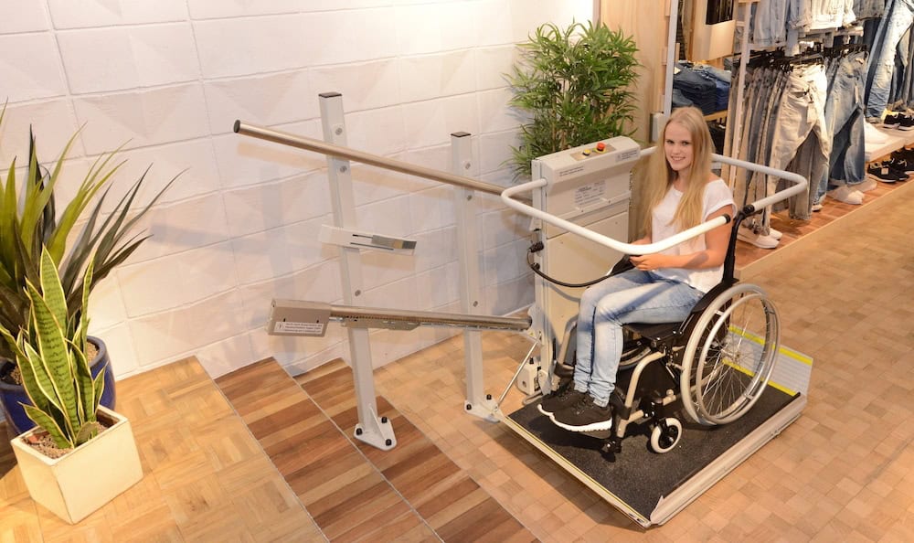 In home wheelchair lift