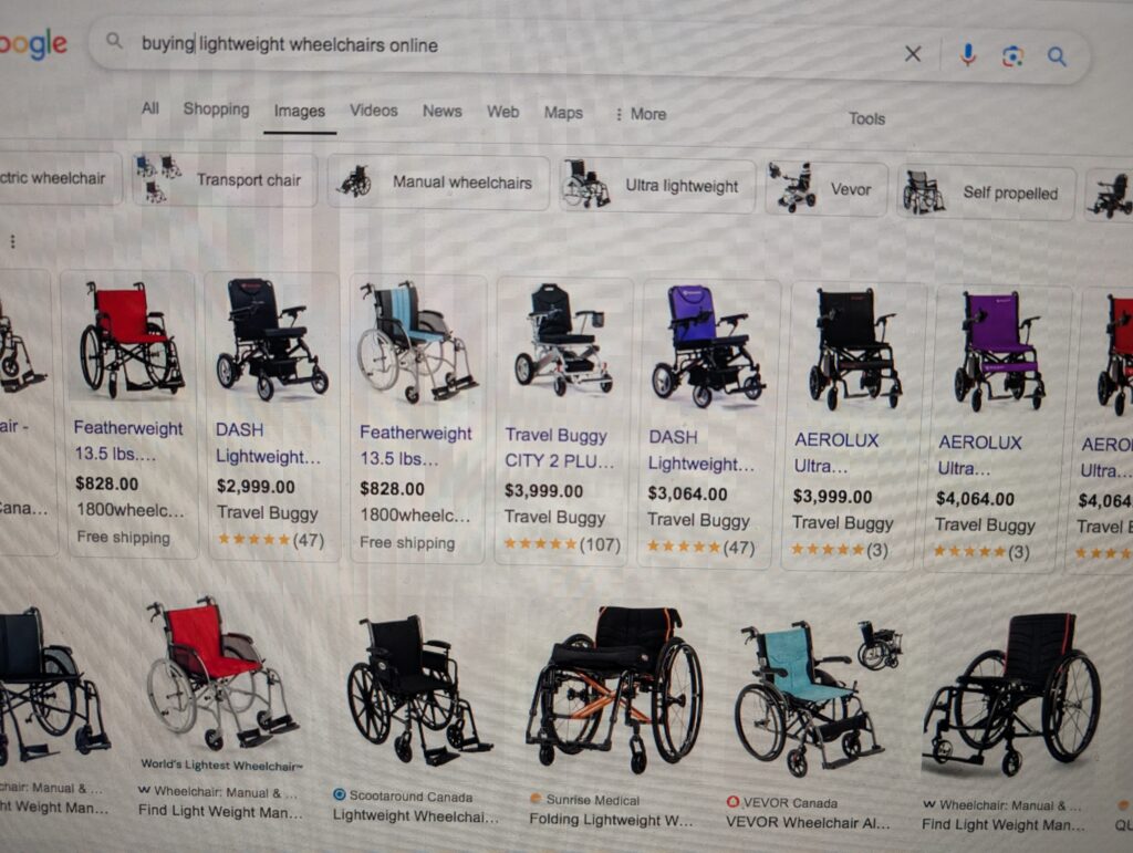 buying a lightweight wheelchair online